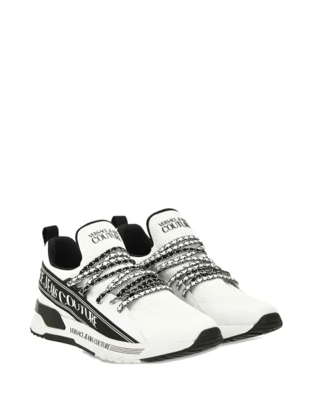 Sneakerși Versace Jeans Couture cu autograf alb