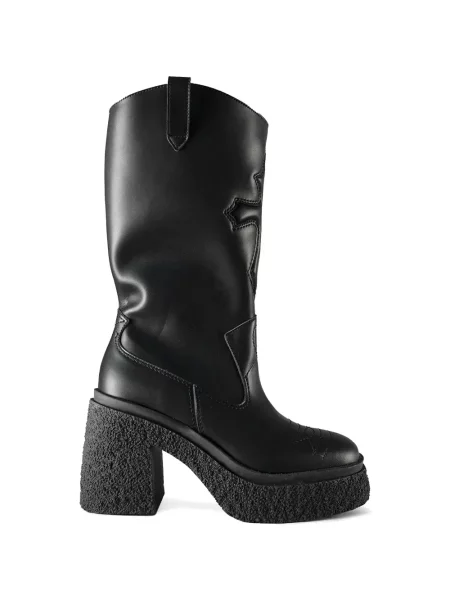 Botine Altercore cu platformă negru