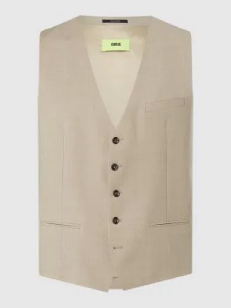 Kamizelka z listwą guzikową model ‘Monopoli’ Cinque beżowa