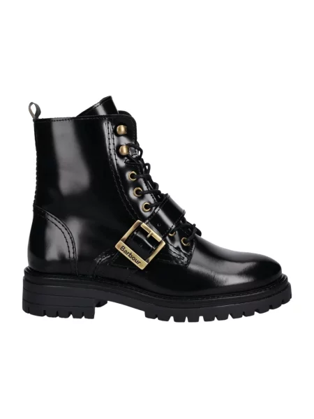 Buty do kostki Barbour skórzane czarne