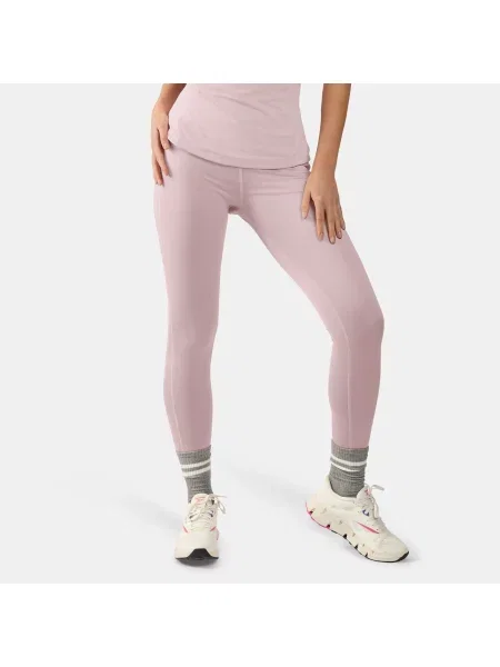 Reebok Metaliczne legginsy z wysokim stanem Luxunisex Muted Mauve Metallic Size: