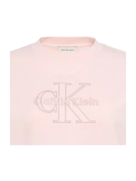 Mikina Calvin Klein Jeans ružová