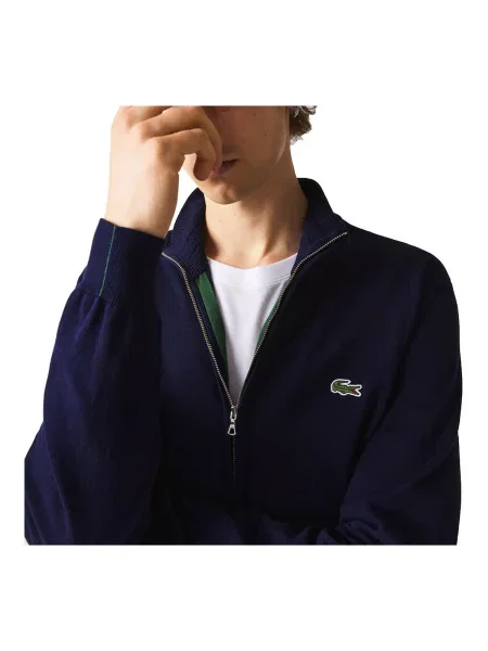 Pulover Lacoste clasic albastru