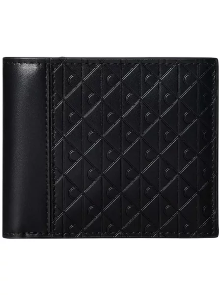 Portofel Calvin Klein Refined Emblem Mix Billfold W/ F negru