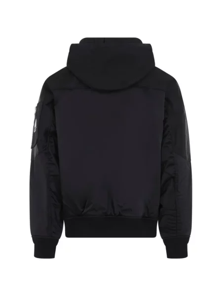 Geacă bomber Moose Knuckles din satin negru