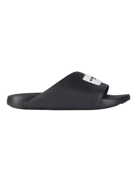 Klapki mules Givenchy z logo czarne
