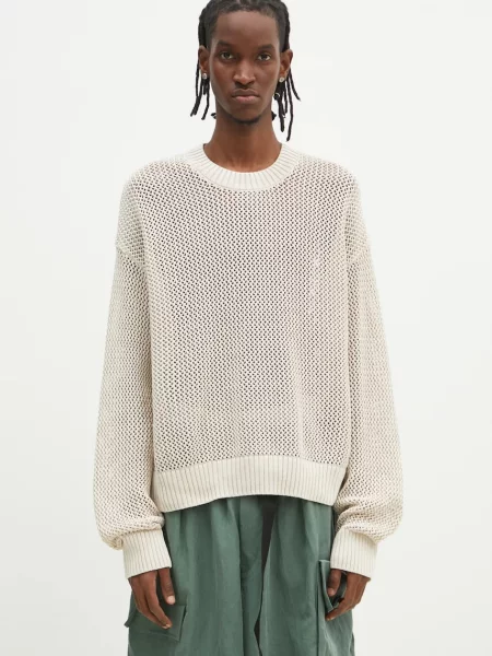 Represent pulover de Open Gauge Knit Sweater barbati bej