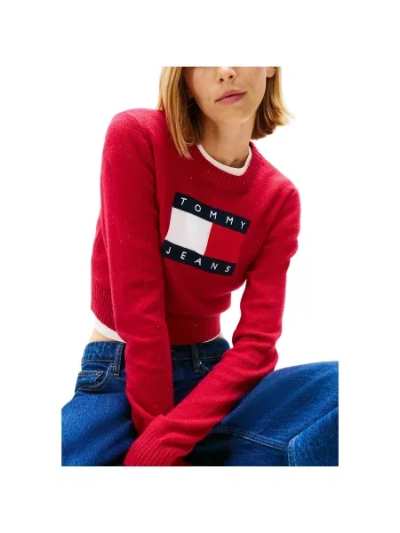 Tričko s dlouhým rukávem Tommy Jeans s dlouhými rukávy modré