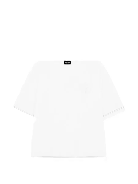 Tricou Giorgio Armani cu autograf alb