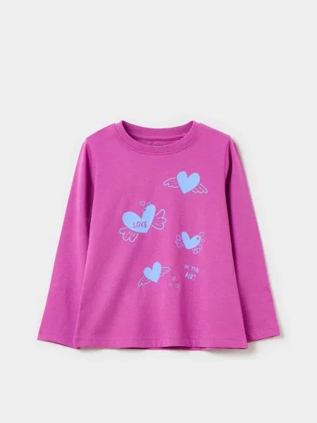 Дитячий Лонгслів OVS рожевий