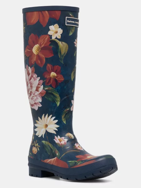 Barbour cizme Wellington pentru femei Barbour x Farm Rio Wild Flower Welly