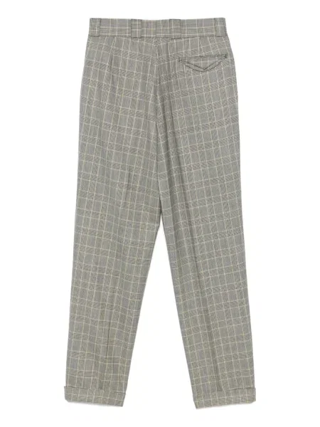 Kostkované kalhoty Versace Pre-owned černé