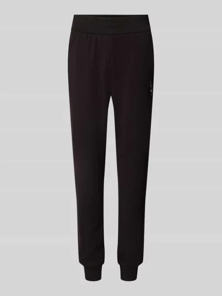 Spodnie dresowe o kroju slim fit z mieszanki Armani Exchange czarne