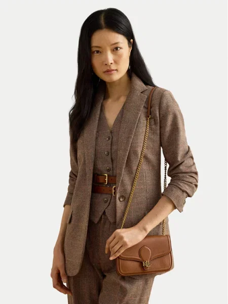 Kabelka LAUREN RALPH LAUREN hnědá
