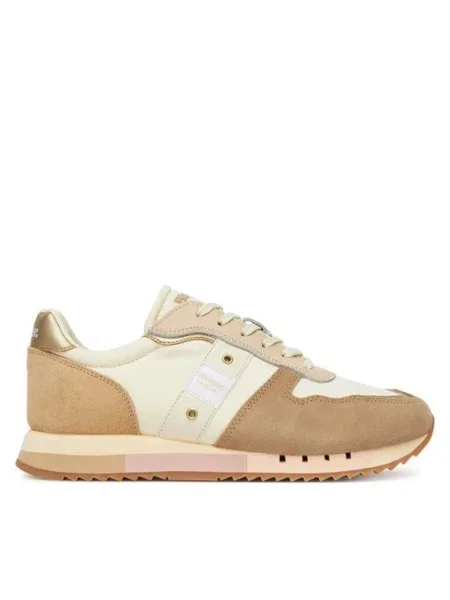 Sneakersy Blauer zamszowe beżowe