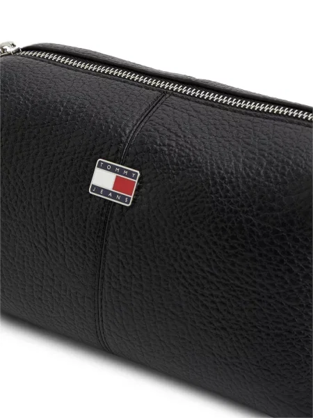Tommy Jeans geantă crossbody pentru femei cu imitație de piele negru