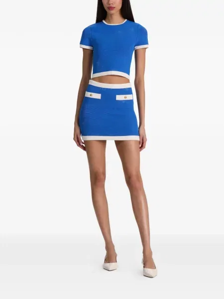 Fusta mini Alice + Olivia albastru