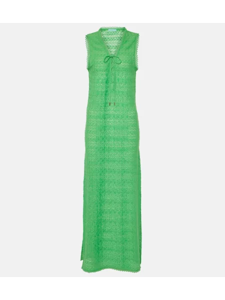 Rochie maxi Melissa Odabash de costum verde