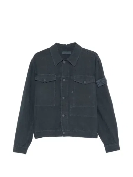 Geacă Stone Island cu strasuri albastru