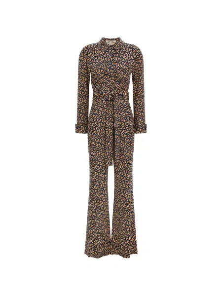 Salopetă Dvf Diane Von Furstenberg cu imagine albastru