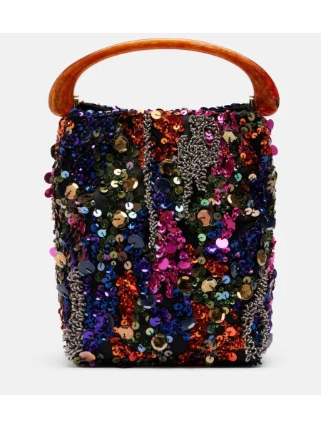 Geantă Dries Van Noten din satin mini