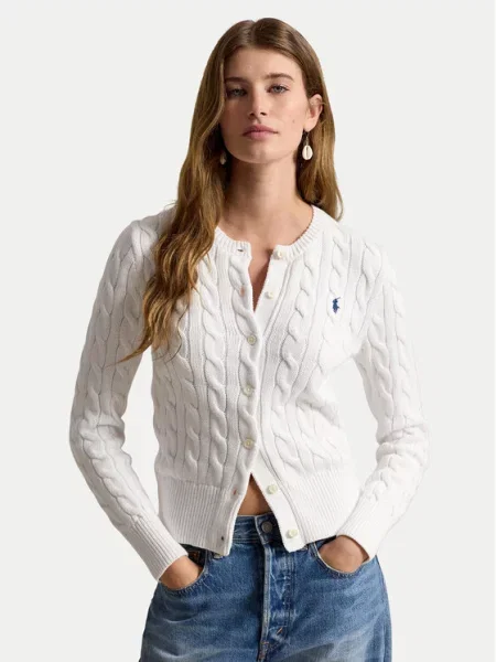 POLO RALPH LAUREN Cardigan alb