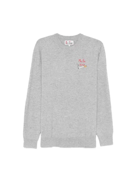 Sweter Mc2 Saint Barth wełniany szary