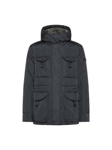 Kurtka Peuterey z tafty niebieska