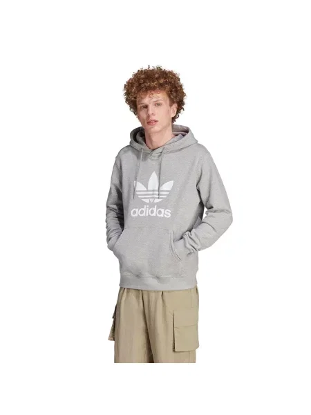 Bluza z kapturem Adidas klasyczna szara