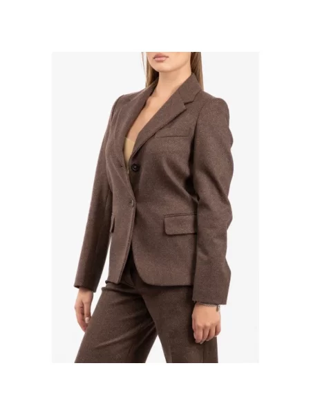 Weekend Max Mara Marynarka Feroce brązowy