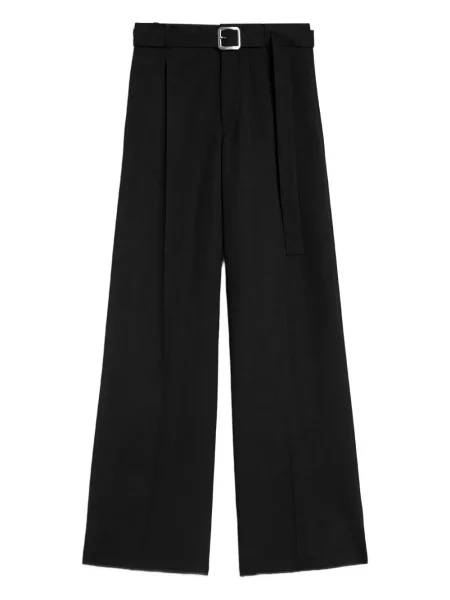 Pantaloni Jil Sander de lână negru
