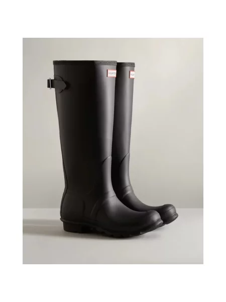 Hunter Buty Kobieta 36 EU Regulowane Kalosze z Tyłu czarny
