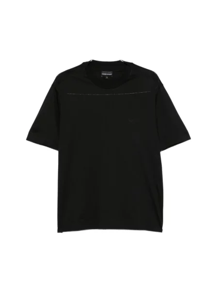 Koszulka Emporio Armani z logo czarna