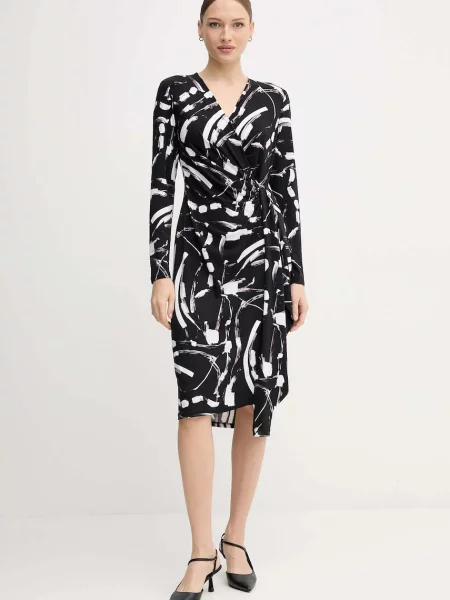 Joseph Ribkoff sukienka midi prosta czarny