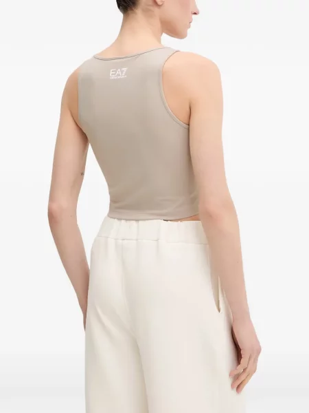 Decupat top Ea7 Emporio Armani cu autograf