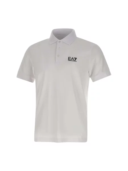 Emporio Armani polo z nadrukiem biały