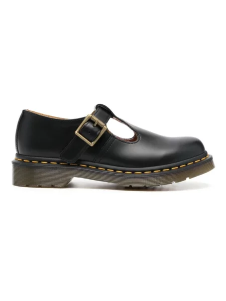 Sneakersy Dr. Martens skórzane na płaskim obcasie czarne