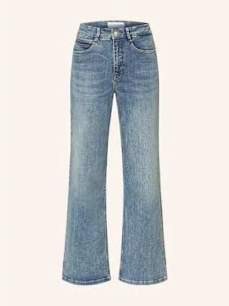 Opus Pants Wide Leg Džíny Melly Modern light stormy blue modré