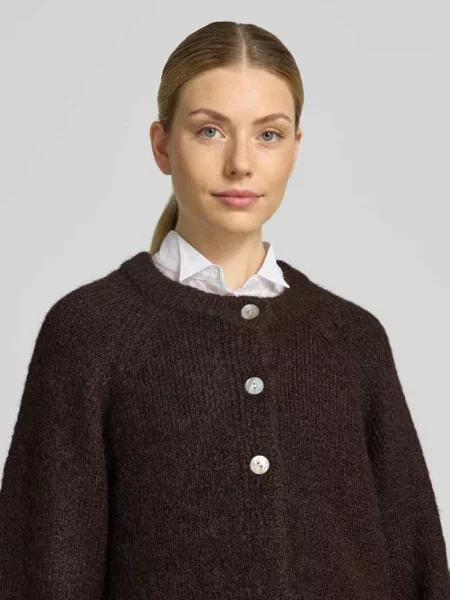 Kardigan o kroju relaxed fit z dodatkiem wełny model Lulu' Free/quent