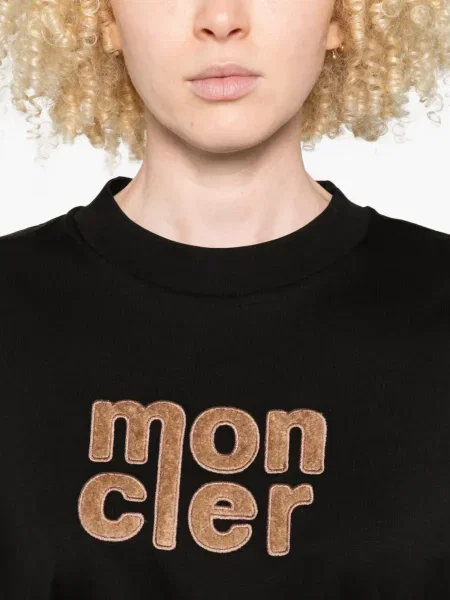 Tricou Moncler cu broderie negru