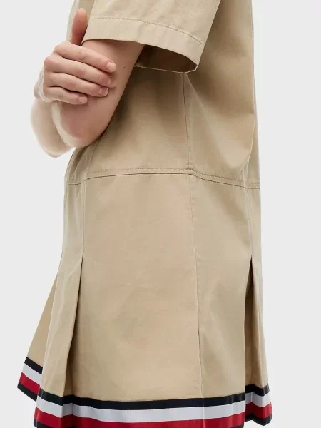 Джинсовое платье Tommy Jeans бежевое