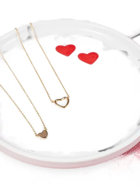 Colier Auree Jewellery cu motiv cu inimi