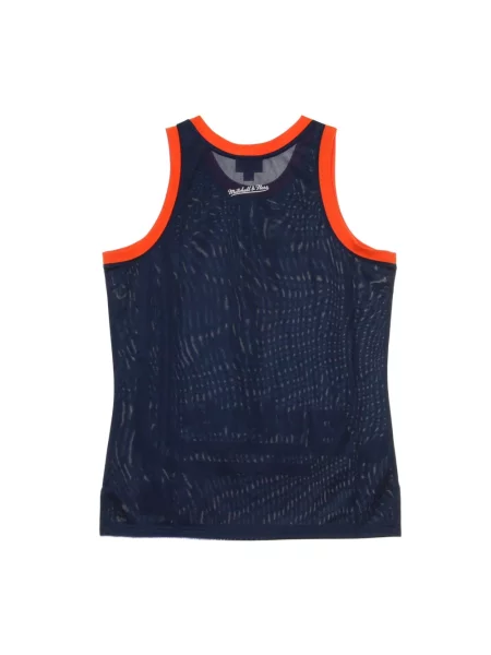 Koszulka sportowa Mitchell & Ness bez rękawów niebieska