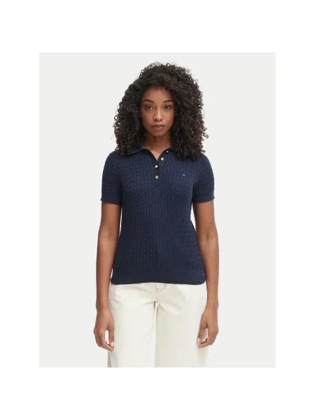 Tommy Hilfiger Polo Σκούρο Regular Fit μπλε