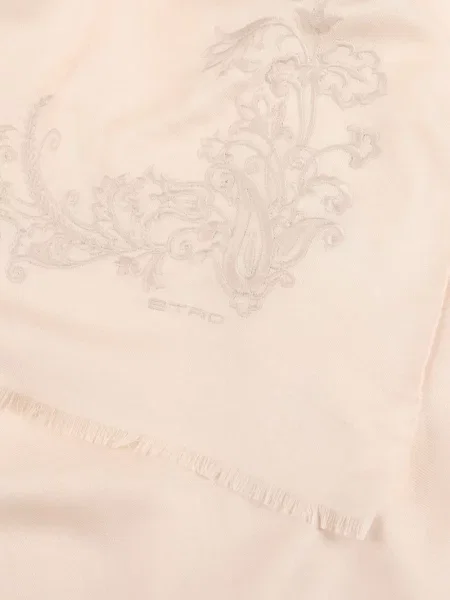 Fular Etro cu broderie cu model paisley