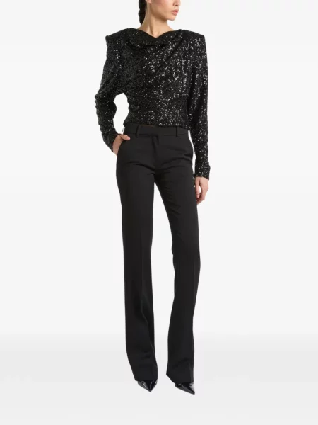 Top Balmain cu funde negru
