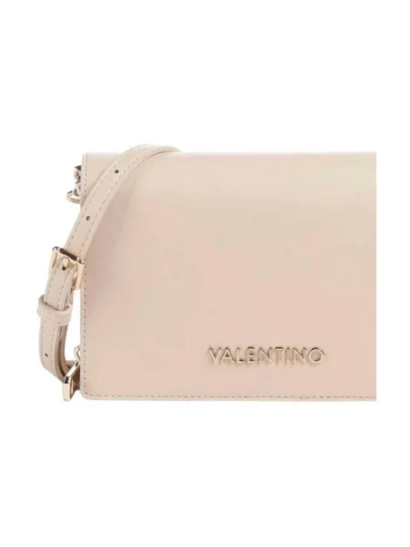 Crossbody kabelka Valentino z ekologickej kože béžová