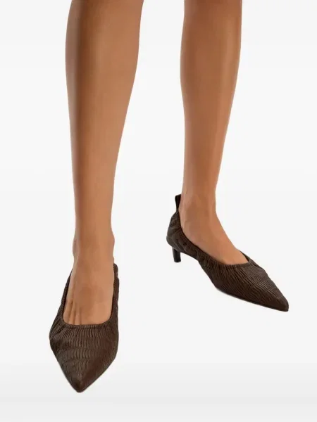 Pantofi cu toc 12 Storeez din piele maro