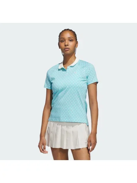 Koszulka polo Originals All Over Trefoil biała