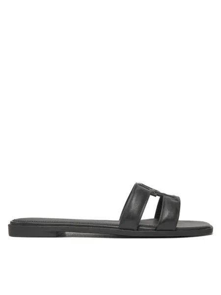Tommy Hilfiger Papucs Th Logo Strap Mule fekete